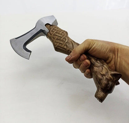 Taktische Tomahawk Axt Kampfaxt Funktionelles handgeschmiedetes Campingaxt Beil