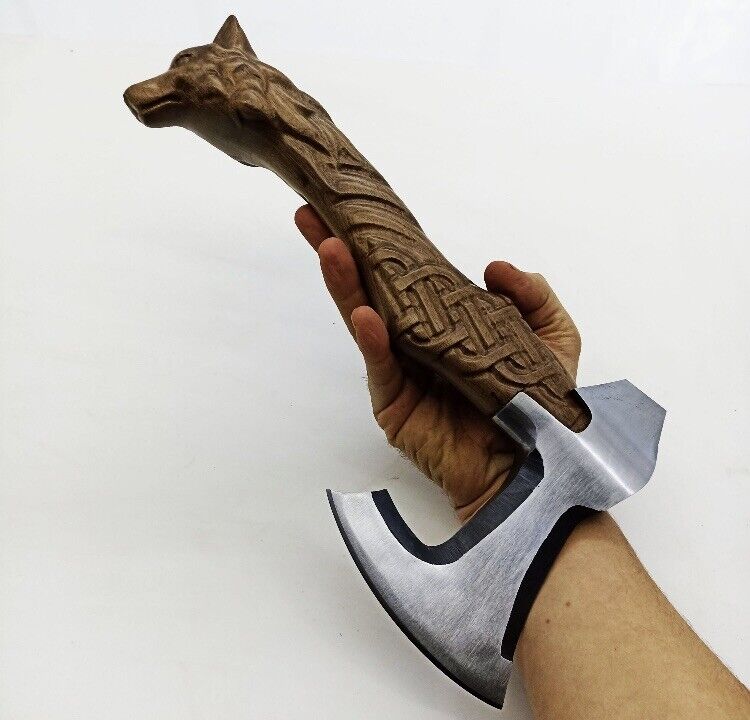 Taktische Tomahawk Axt Kampfaxt Funktionelles handgeschmiedetes Campingaxt Beil