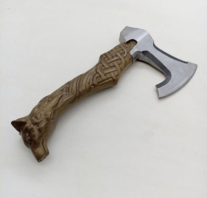 Taktische Tomahawk Axt Kampfaxt Funktionelles handgeschmiedetes Campingaxt Beil