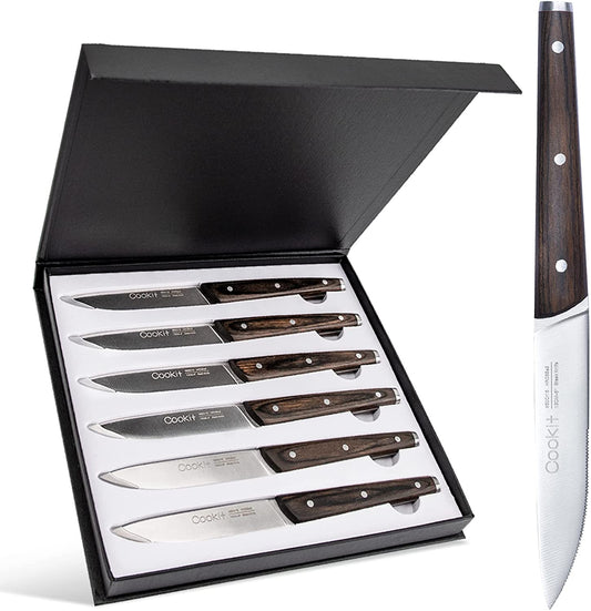 Carbon - Edelstahl Steakmesserset | 6-teilig