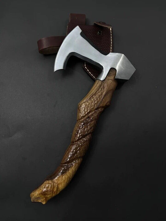 Taktische Tomahawk Axt Kampfaxt Funktionelles handgeschmiedetes Campingaxt Beil